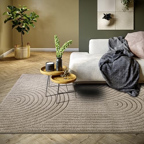 Elle Decoration Panglao moderner Hochflor Teppich - Wohnzimmerteppich Flauschig – Hoch-Tief Effekt Skandi Boho Geometrisch Wellen, Bogen - für Wohnzimmer, Schlafzimmer, Küche - Taupe, 120x170cm Elle Decoration Panglao moderner Hochflor Teppich - Wohnzimmerteppich Flauschig – Hoch-Tief Effekt Skandi Boho Geometrisch Wellen, Bogen - für Wohnzimmer, Schlafzimmer, Küche - Taupe, 120x170cm von Elle Decoration