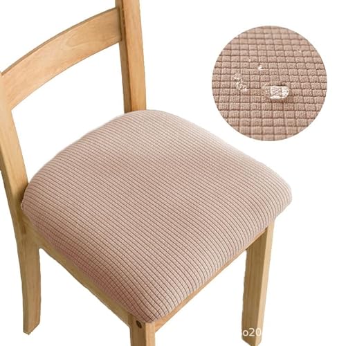 ELYSYSRL Stretch Stuhlbezug Sitzfläche, Waschbarer Bezug für Stühle Sitzbezüge für Esszimmerstühle, Spandex Anti-Staub Esszimmerstuhl Hussen (Color : #11, Size : 4 Stück) von ELYSYSRL