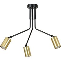 Emibig verno Schwarze mehrarmige halbbündige Deckenleuchte 3x GU10 von EMIBIG LIGHTING