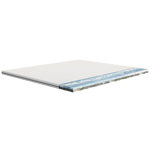 Emma Premium Matratzen Topper, 6cm dick, Wendbarer HRX-Schaum für anpassbaren Komfort, Atmungsaktiv und Waschbar mit UltraDry-Bezug, 160x200cm, Hergestellt für Springbetten und Schlafsofas von Emma