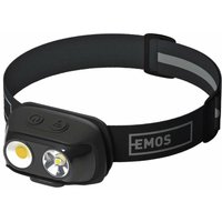 Aufladbare Outdoor LED-Stirnlampe, 7 Lichtmodi, Bewegungsmelder, 6,5 St. Leuchtdauer, Helligkeit 500lm, Leuchtweite 130m, neut.-/warmweiß,, P3542 von EMOS