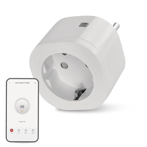 EMOS GoSmart WLAN Steckdose 16A, 2,4GHz WiFi Smart Steckdose mit Timer und Stromzähler, gesteuert manuell und mit EMOS GoSmart-App, Sprachassistant Amazon Alexa, Google Assistant, weiß EMOS GoSmart WLAN Steckdose 16A, 2,4GHz WiFi Smart Steckdose mit Timer und Stromzähler, gesteuert manuell und mit EMOS GoSmart-App, Sprachassistant Amazon Alexa, Google Assistant, weiß von EMOS