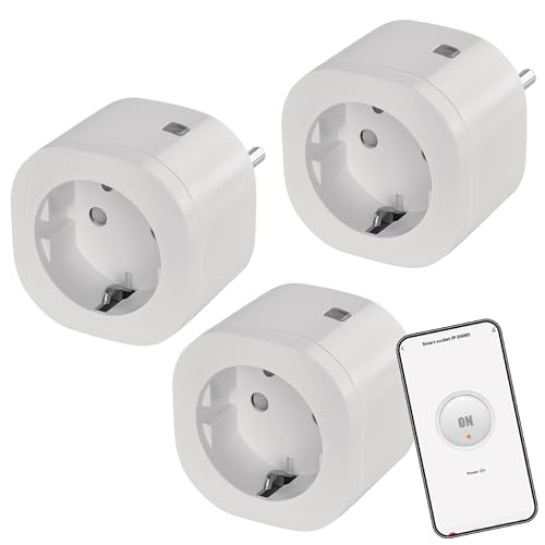 EMOS GoSmart ZigBee Steckdose 16A, 3 Stück, 2,4GHz Smart Steckdose mit Timer und Stromzähler, gesteuert manuell und mit Smart-App, kompatibel mit Sprachassistant Amazon Alexa, Google Assistant, weiß EMOS GoSmart ZigBee Steckdose 16A, 3 Stück, 2,4GHz Smart Steckdose mit Timer und Stromzähler, gesteuert manuell und mit Smart-App, kompatibel mit Sprachassistant Amazon Alexa, Google Assistant, weiß von EMOS
