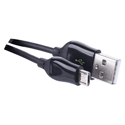 EMOS USB-Kabel 2.0, A-Stecker + Micro B-Stecker, 1 m Kabellänge, High Speed Datenübertragung 480 Mbit/s, als Ladekabel/Anschlusskabel verwendbar, Schwarz von EMOS
