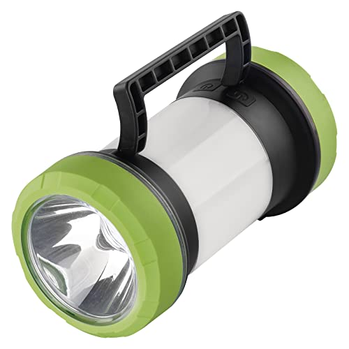 EMOS Wiederaufladbarer LED Handscheinwerfer, Taschenlampe mit 7 Lichtmodi, Camping Laterne mit Powerbank-Funktion, Akkulampe, Arbeitsleuchte 350 lm, 260 m Leuchtweite, inkl. USB-C Ladekabel von EMOS