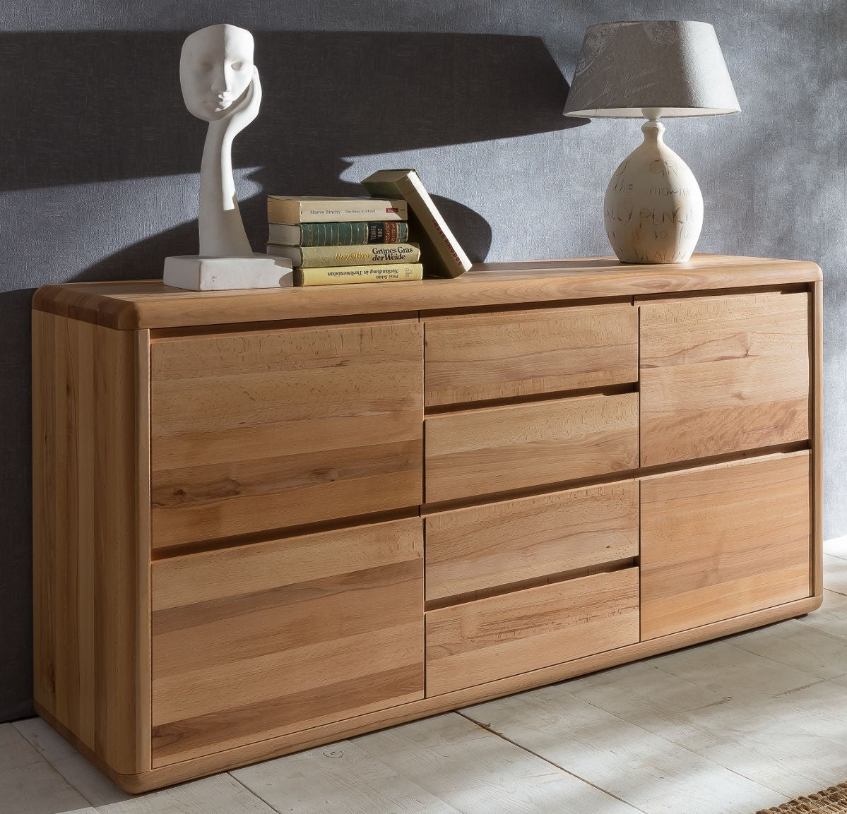 Sideboard 140 cm Kernbuche massiv Verona von EMPINIO24