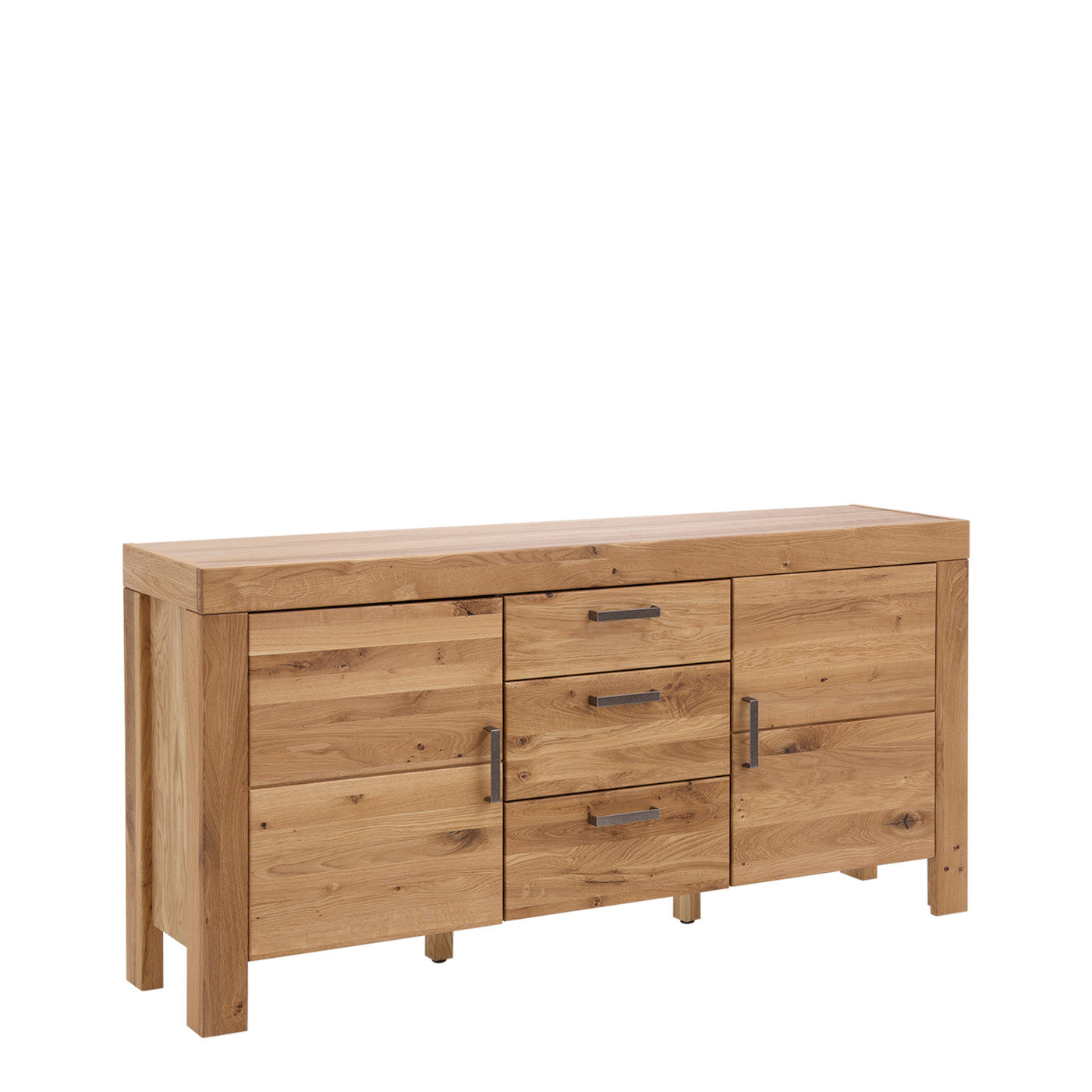 Sideboard Eiche teilmassiv 160 cm Andria von EMPINIO24