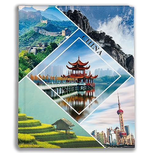 Urlaubsfotoalbum 10x15: China, Fototasche für Fotos, Taschen-Fotohalter für lose Blätter, Urlaub China, Handgemachte Fotoalbum von EMPOL