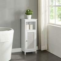 Badschrank Karlsøy 80x30x28cm Weiß [en.casa] Weiß von [EN.CASA]