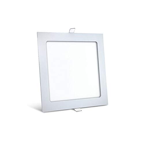 12 Watt LED Panel Ultra Slim Einbauleuchte Quadrat Eckig 17x17 cm Warmweiß von ENERGMiX