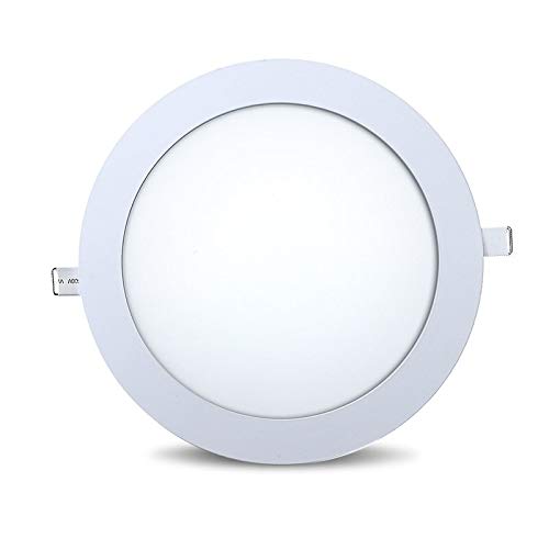 18 Watt LED Panel Ultra Slim Einbauleuchte Deckenleuchte Deckenlampe Rund Ø 225mm Warmweiß von ENERGMiX