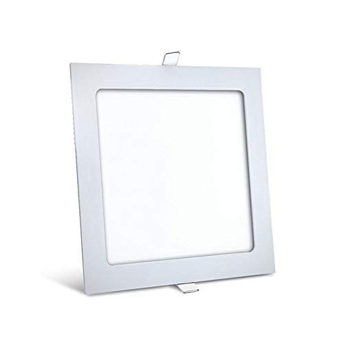 18 Watt LED Ultra Slim Panel Einbauleuchte Deckenlampe unterpurz Einbau Eckig 22,5 x 22,5 cm Warmweiß von ENERGMiX