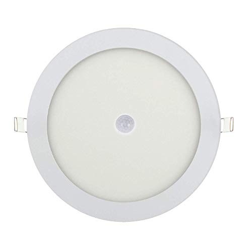 24w LED Slim Panel mit Bewegungsmelder Einbauleuchte Panelleuchte Deckenlampe Deckenleuchte Rund Ø 240mm Kaltweiß von ENERGMiX