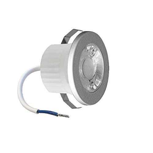 3w Mini LED Einbauleuchte Einbaustrahler Einbauspot Spot Silber 240 Lumen Schutzart IP54 Warmweiß von ENERGMiX