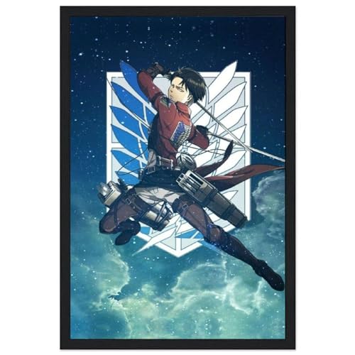 ENILSA Anime Attack on Titan Levi Poster, Leinwand-Poster, dekoratives Gemälde, Leinwand-Wandposter und Kunstdruck, modernes Familienschlafzimmer-Dekor-Poster, 20 x 30 cm von ENILSA