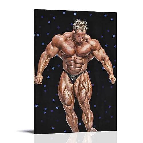 ENILSA Bodybuilding-Poster Jay-Cutler, Leinwand-Poster, dekoratives Gemälde, Leinwand-Wandposter und Kunstdruck, modernes Familienschlafzimmer-Dekor-Poster, 60 x 90 cm von ENILSA