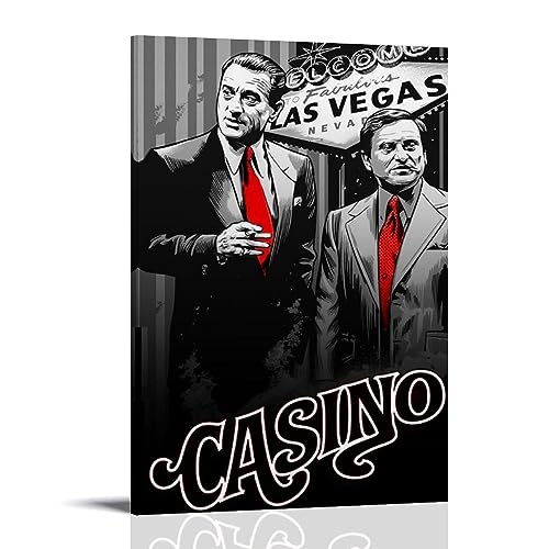 ENILSA Casino Robert De Niro Poster, Leinwand-Poster, dekoratives Gemälde, Leinwand-Wandposter und Kunstdruck, modernes Familienschlafzimmer-Dekor-Poster, 60 x 90 cm von ENILSA