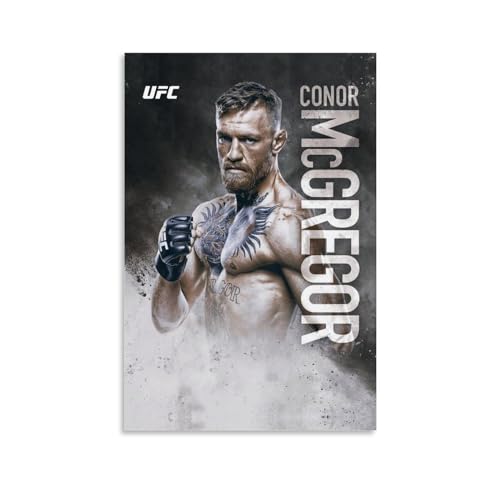 ENILSA Conor McGregor Boxer Leinwand-Poster, dekoratives Gemälde, Leinwand-Wandposter und Kunstdruck, modernes Familienschlafzimmer-Dekor-Poster, 60 x 90 cm von ENILSA