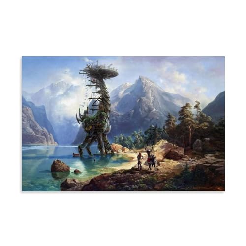 ENILSA Horizon Zero Dawn 4k AnimeCanvas-Poster, dekoratives Gemälde, Leinwand-Wandposter und Kunstdruck, modernes Familienschlafzimmer-Dekor-Poster, 40 x 60 cm von ENILSA