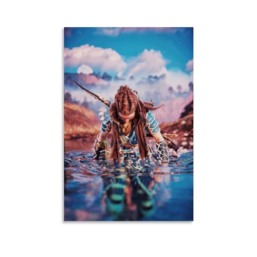 ENILSA Horizon Zero Dawn Cg ArtCanvas Poster, dekoratives Gemälde, Leinwand-Wandposter und Kunstdruck, modernes Familienschlafzimmer-Dekor-Poster, 20 x 30 cm von ENILSA