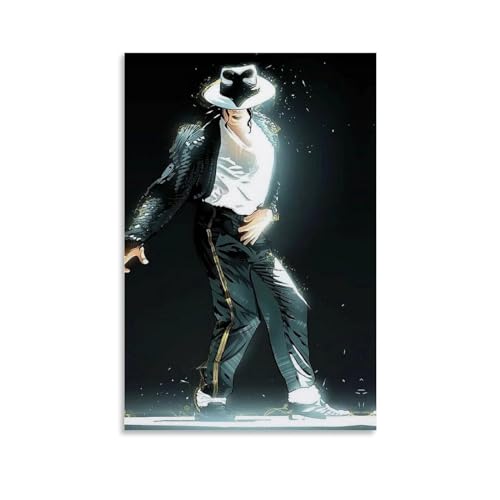 ENILSA Michael Jackson Dancer Poster Dekorative Malerei Leinwand Wandkunst Wohnzimmer Poster Schlafzimmer Malerei,Wandkunst Bilddruck Moderne Familienzimmer Dekor 12x18inch(30x45cm) von ENILSA