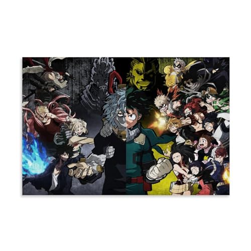 ENILSA My Hero Academia Anime Role Poster Dekorative Malerei Leinwand Wandkunst Wohnzimmer Poster Schlafzimmer Malerei,Wandkunst Bilddruck Moderne Familienzimmer Dekor 16x24inch(40x60cm) von ENILSA