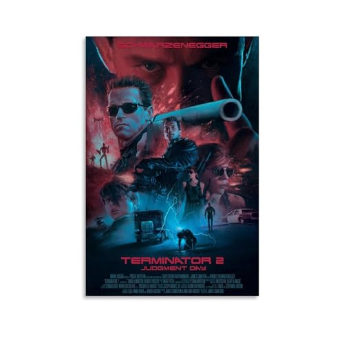 ENILSA Terminator 2 Movie Poster Dekorative Malerei Leinwand Wandkunst Wohnzimmer Poster Schlafzimmer Malerei,Wandkunst Bilddruck Moderne Familienzimmer Dekor 24x36inch(60x90cm) von ENILSA