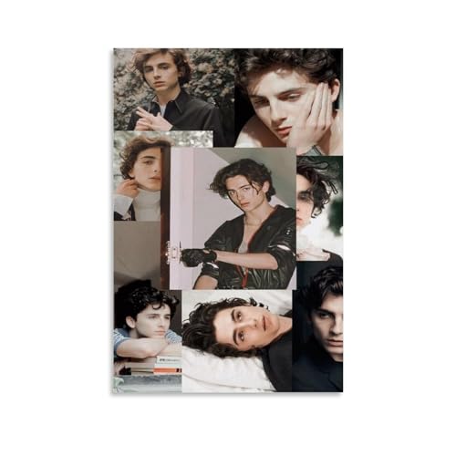 ENILSA Timothee Chalamet Poster Dekorative Malerei Leinwand Wandkunst Wohnzimmer Poster Schlafzimmer Malerei,Wandkunst Bilddruck Moderne Familienzimmer Dekor 16x24inch(40x60cm) von ENILSA