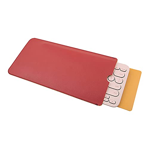 Tastatur-Schutzhülle, kompatibel mit Logitech K380 Bluetooth-Tastatur, PU-Leder, tragbare Reisetasche, Schutzhülle, kompatibel mit Logitech K380, Tastatur nicht im Lieferumfang enthalten, Rot von ENJOY-UNIQUE