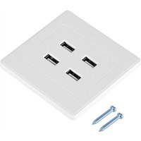 Eosnow - 4 USB-Anschlüsse dc 5 v Home Office Elektrische Wandsteckdose Ladegert Steckdose (110 250 v) von EOSNOW