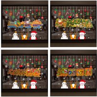 Weihnachten Weihnachtsmann Entfernbarer Fenster-Aufkleber Designer-Wand-Dekoration Home Shop von EPCREATIONSDIY