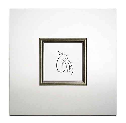 Mini Kunstdruck auf Papier (Poster) "Florence", mit Rahmen aus Holz und weißem Eco-Leder, ohne Glas, 40x40x1.5 cm, ErgoPaul, IGP2942-E1-80BI2-40x40x1.5 von ERGO-PAUL