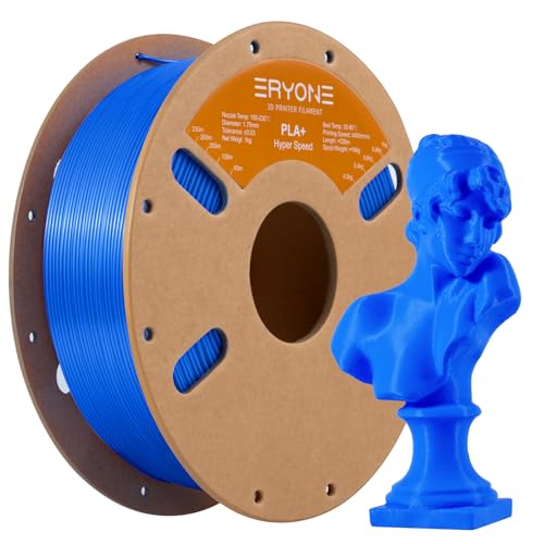 ERYONE High Speed Filament PLA+ 1.75mm +/- 0.03mm, 3D Printing PLA Pro Filament Fit Most FDM Printer, 1kg (2.2LBS) / Spool, Blue von ERYONE