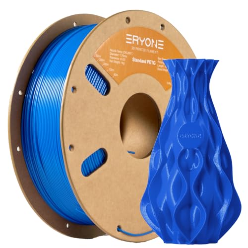 ERYONE PETG Filament 1,75 mm, 3D Drucker Filament PETG, 0,03 mm, 1 kg/Spule, Blau von ERYONE