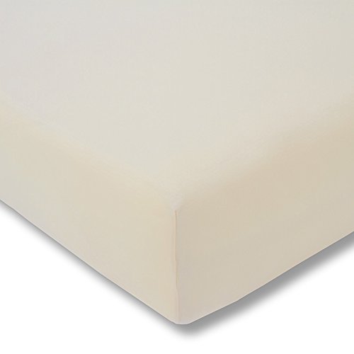 ESTELLA Topper-Spannbetttuch Zwirnjersey | Leinen | 180-200x200 cm | passend für Topperhöhen von 7-10 cm | trocknerfest und bügelfrei | 97% Baumwolle 3% Elastan von ESTELLA