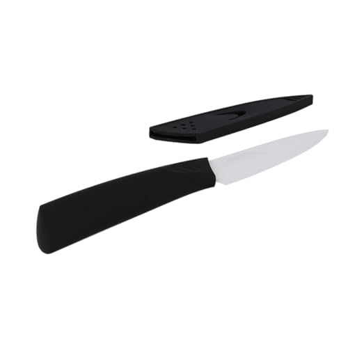 EUROHOME Messer aus Keramik mit Schutzhülle für einen präzisen Schnitt - Küchenmesser 20,5 cm- Keramikmesser mit ergonomischem Griff - Kochmesser schnittstark langanhaltende Schärfe von EUROHOME