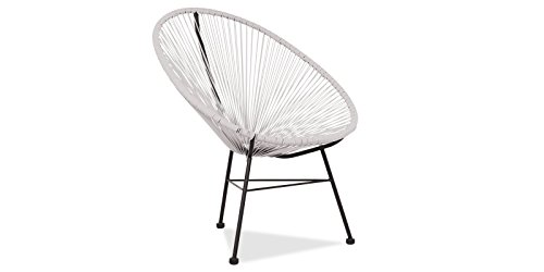 EUROSILLA Acapulco Sessel für Garten, Weiß, 70 x 83 x 88 cm, 1 Stück von EUROSILLA