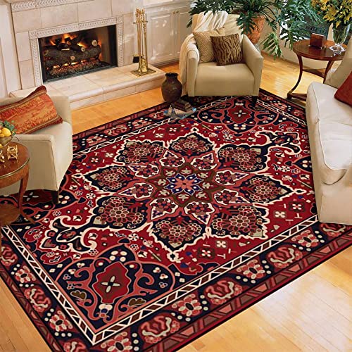 EUYXCRV Persische Teppiche, Teppiche Im Ethnischen Stil, Böhmische Teppiche, Wohnzimmer- Und Schlafzimmerteppiche, Sofa-Teppiche 120 x 160 cm von EUYXCRV