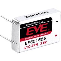 EVE - EF651625 Spezial-Batterie LTC-7PN U-Lötpins Lithium 3.6 v 750 mAh 1 St. von EVE