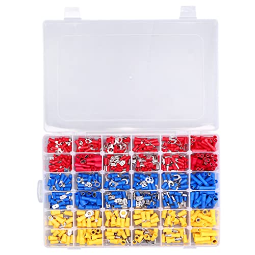 540pcs/Set gemischte Crimp -Anschlüsse Kupfer PVC -Elektrodrahtanschlüsse für Computer 540pcs/Set gemischte Crimp -Anschlüsse Kupfer PVC -Elektrodrahtanschlüsse für Computer von EVTSCAN