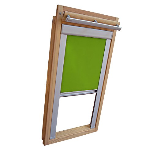 Easy-Shadow Dachfenster Verdunkelungsrollo Komfort Rollo für Typ Roto WDF 735 H 735 K 73_ Größe 7/14 - in der Farbe limone von Easy-Shadow