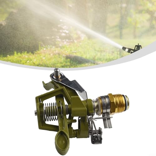 Gartensprinkler, 360 Grad Schwerlast-Rasensprinkler, Bewässerungssprüher, 1,27 cm Außengewinde, für Bewässerung von Pflanzen und Blumen von EasyByMall