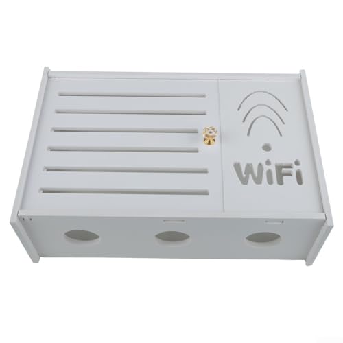 Wireless WiFi Router Aufbewahrungsbox Wohnzimmer Wandmontage WiFi Aufbewahrungsbox Router Aufbewahrungsbox Wand Kreative Dekoration Für Die Wand Für Zuhause, Büro (D) von EasyByMall