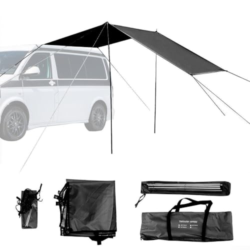 Wohnmobil-Markisen-Sonnenschutz, Sonnendach für Wohnwagen, komplettes Set, für Wohnmobile, Wohnmobile, Lieferwagen und SUVs von EasyByMall