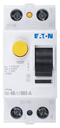 Eaton 236748 FI-Schalter, 40A, 2P, 30Ma, Typ A von Eaton