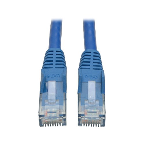 Eaton Cat6 Gigabit Snagless Molded UTP Patch Ethernet-Kabel, RJ45 Stecker-auf-Stecker-Kabel, blau, 15 Fuß / 4,5 Meter (N201-015-BL) von Tripp Lite