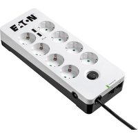 Eaton Steckdosenleiste 8fach mit RJ-11 Telefonstecker und USB-Anschlüsse 1.5m weiß von Eaton