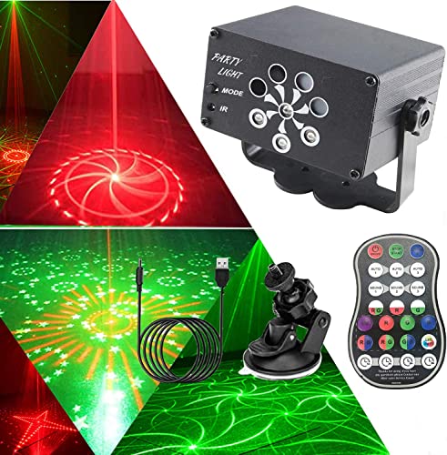 EatronChoi DJ-Disco-Lichter, USB-Party-Bühnenlicht, 240 LED-Muster, klangaktiviert und Stroboskop-Blitzeffekte mit Fernbedienung für Kindergeburtstage, Familientreffen, Karaoke, Weihnachten, Hochzeit von EatronChoi