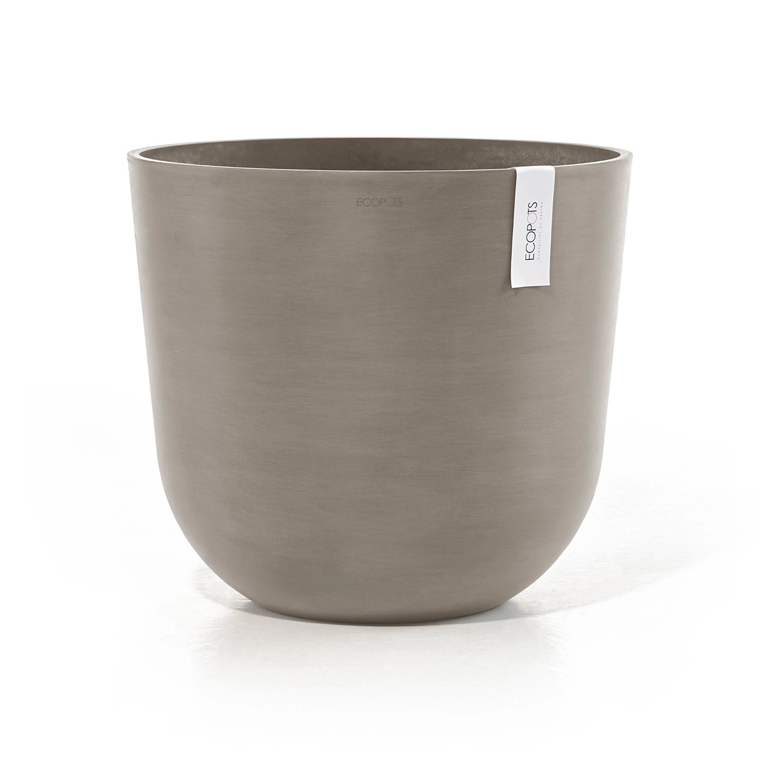 Ecopots Pflanztopf Oslo Braungrau 45 cm x 39,2 cm von Ecopots