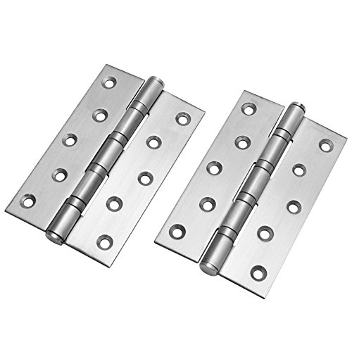 2x Edelstahl Scharniere 125mm Türband Türscharnier Scharnier Beschlag Schrauben von Edelstahlmarkenshop